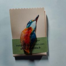 Broche résine Martin pêcheur